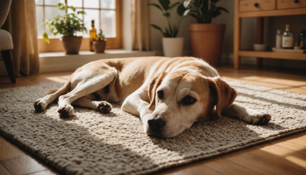 chien qui perd ses poils et se gratte