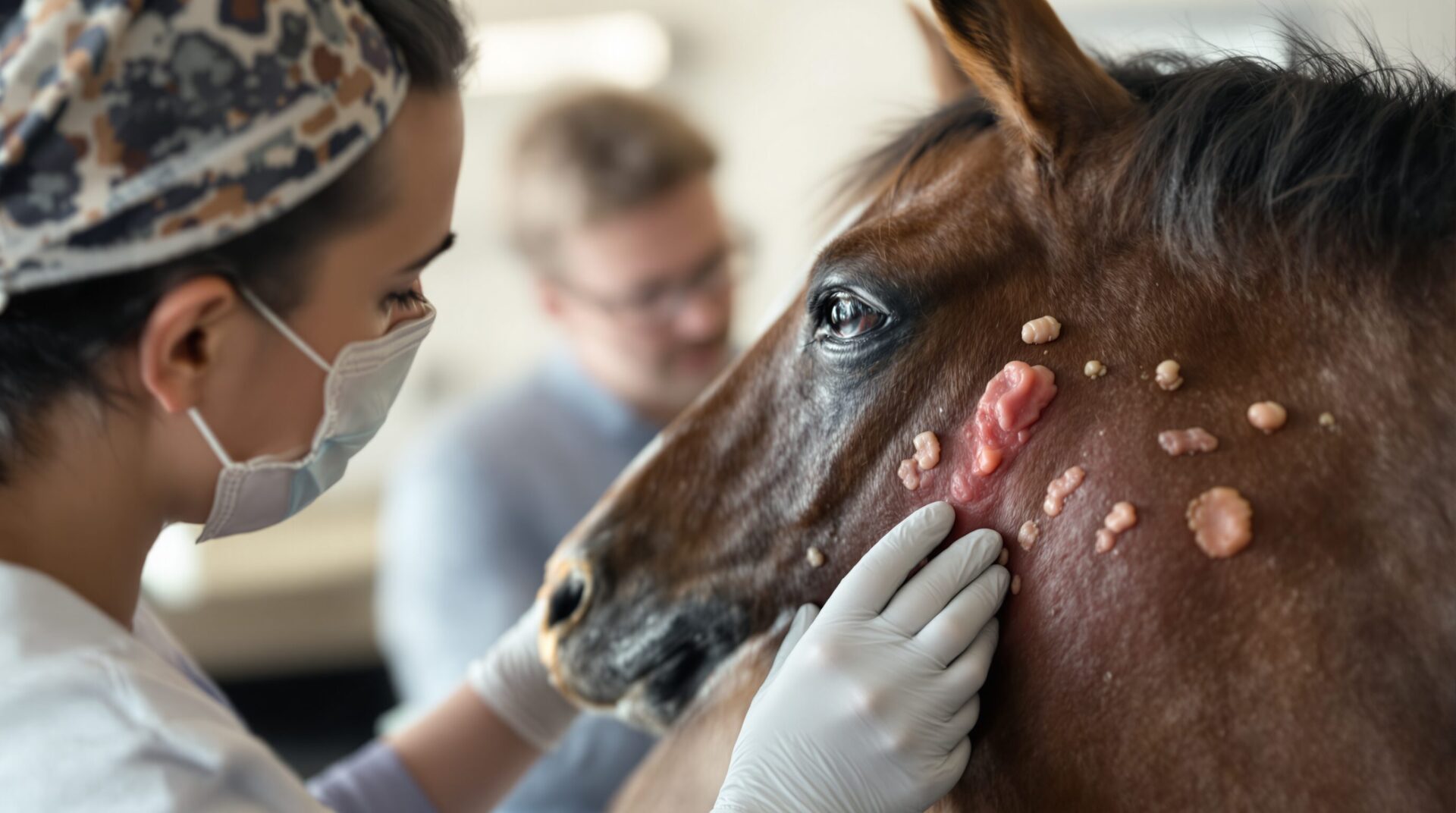 Les sarcoïdes équins : causes, contagion et traitements.